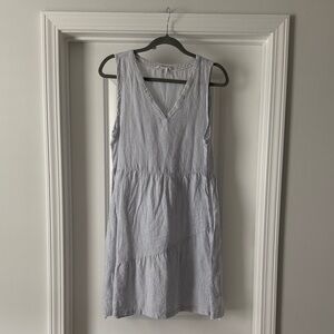 Lucky Brand Blue striped Linen Dress